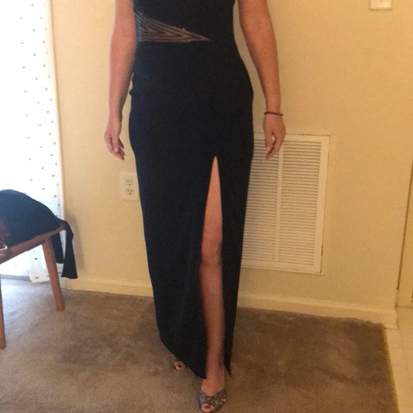 Black evening formal gown. NITELINE. - Picture 2 of 10